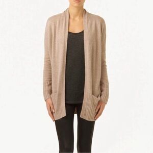 Aritzia Talula Lenox Cashmere Blend Cardigan Oatmeal XS